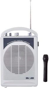 KROWN Portable Wireless Rechargeable PA System with inbuilt Speaker ...