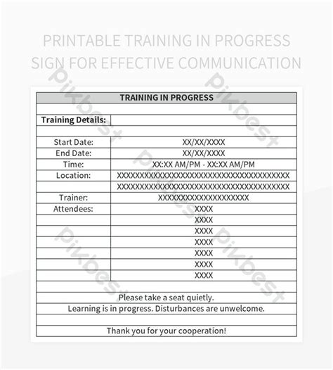 Training in Progress Sign 的图像结果
