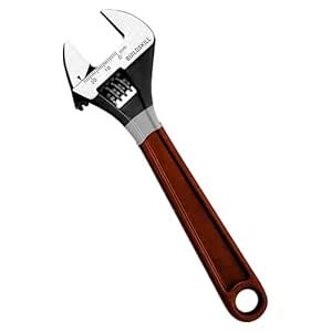 BUILDSKILL 8-Inch Adjustable Wrench with Precision Knurl Adjusting ...
