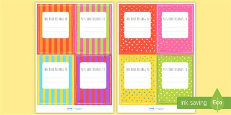 100 Label Nama Buku Aesthetic Bisa Diedit, Unduh Sekarang!