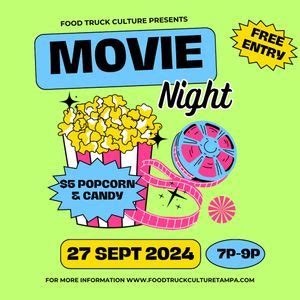 Food Truck Culture Movie Night, 4914 e Broadway Avenue, Tampa, FL, 27 ...
