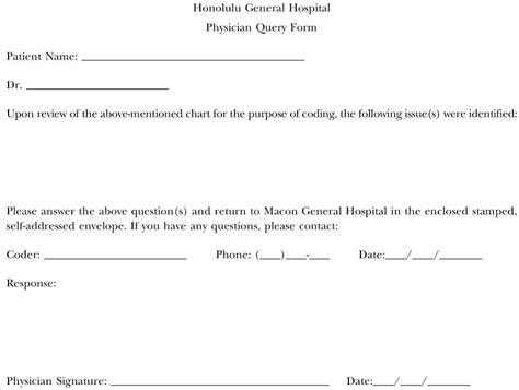 Physician Query Form 的图像结果