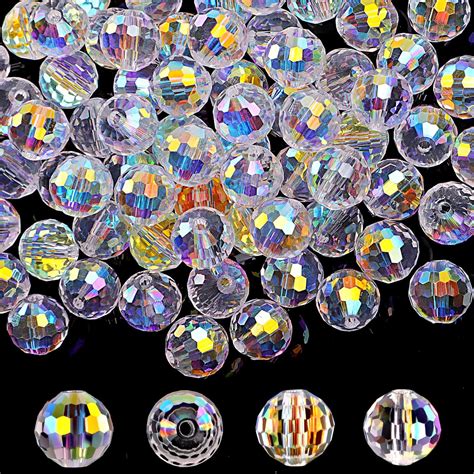 Amazon.com: 1000pcs 4 mm Bicone Crystal Beads Faceted Crystal Glass ...