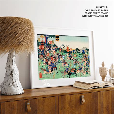 Battle at Kawanakajima: Buy Japanese Painting & Art Prints Online ...