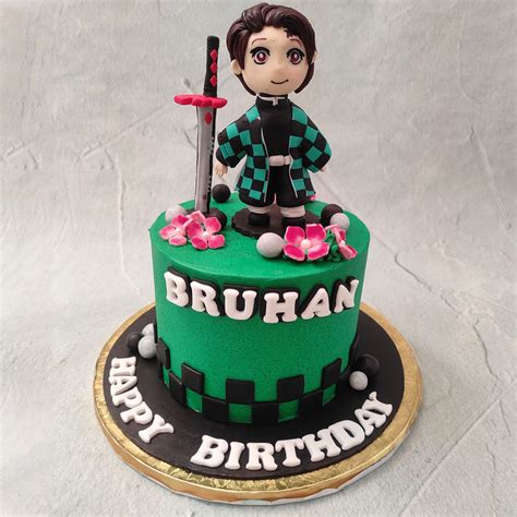 Tanjiro Demon Slayer Cake | Demon Slayer Cake | Order Custom Cakes in ...