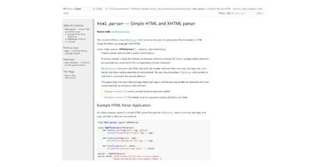 Python HTMLParser 的图像结果
