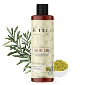 Buy Khadi Natural Herbal Rosemary And Henna Hair Oil | Enriched With ...
