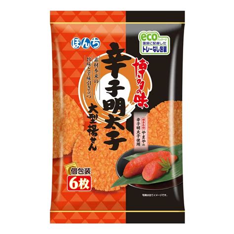 Bonchi Karashi Mentaiko Age Senbei Rice Crackers 6 pcs. – Japanese Taste