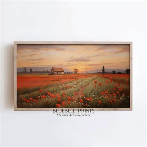 Buy Red Poppy at Sunset Online In India - Etsy India