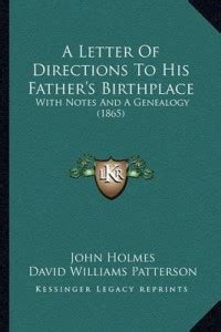 A Letter Of Directions To His Father's Birthplace: Buy A Letter Of ...
