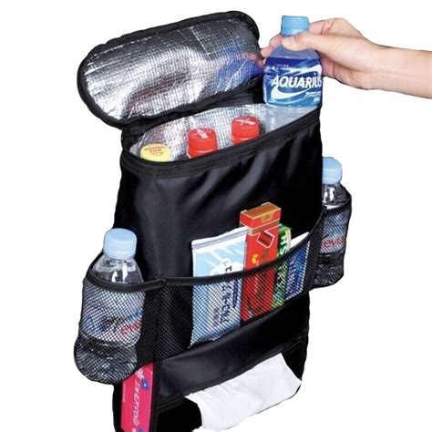 Insasta Multifunctional car seatback Insulated thermal cooler bag ...