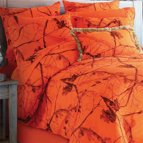 Camo Blaze Orange Bed Set - Queen | Orange bedding, Orange sheets ...