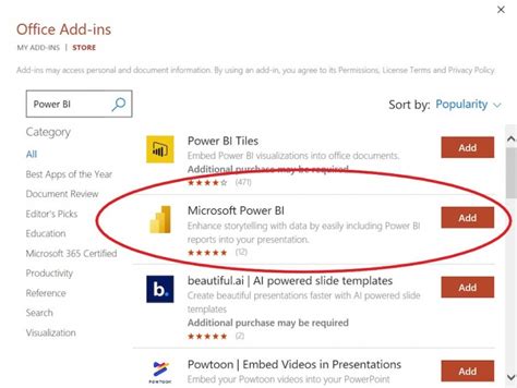 Image result for Power BI Plugin for PowerPoint