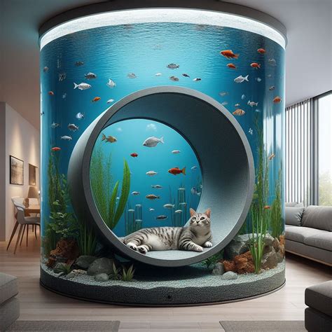 Crafting a Cat-Friendly Haven: Aquariums with Cat Tunnels
