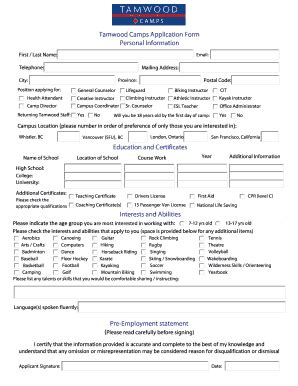 Tamwood 2016 Ucla Camp - Fill Online, Printable, Fillable, Blank ...