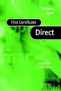 Buy FIRST CERTIFICATE DIRECT TEACHER BOOK Book Online at Low Prices in ...