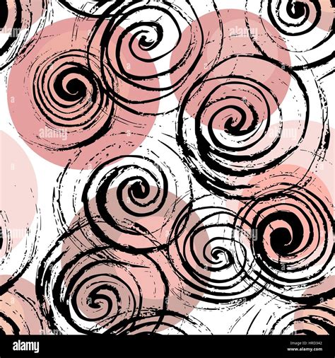 Black And Pink Swirl Background