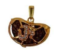 Shreeji Enterprise Gold And Brown Brass Rudhrash Pendant For Men (sj-14 ...