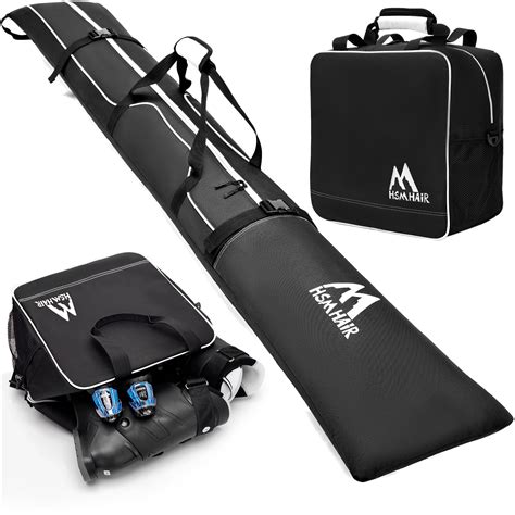 Amazon.com : Hsmihair Ski Bag and Boot Bag Combo,Padded Ski Bag Set for ...