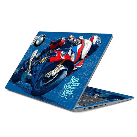 Buy 3M Material Textured Embossed Laptop Skin - BMW S1000RR M Color ...