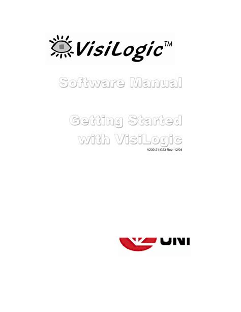 VisiLogic Software for Vision 350 Version 17.03.09 的图像结果