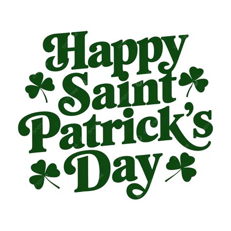 Saint Patricks Day Font Isolated On White Background, Saint Patricks ...