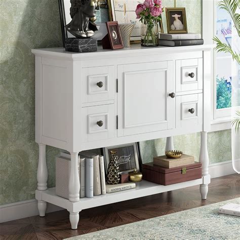 Buy Knocbel 39.4in Buffet Sideboard Console Table with 4 Storage ...