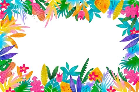 水彩の夏の背景 | 無料ベクトル素材