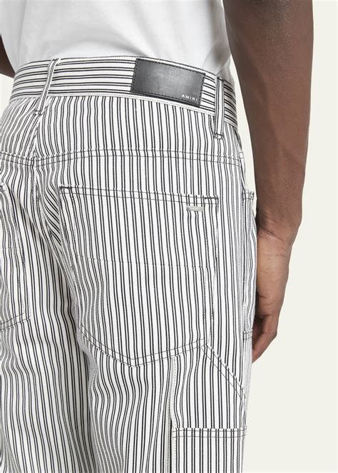 Amiri Men's Railroad Striped Carpenter Pants - Bergdorf Goodman