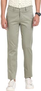 TURTLE Skinny Fit Men Dark Green Trousers - Buy TURTLE Skinny Fit Men ...