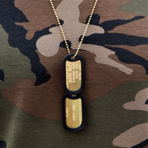 Brass Military Dog Tags – Olive Planet