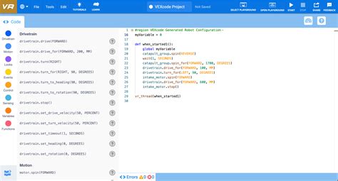 Using Python Code with VEX 的图像结果
