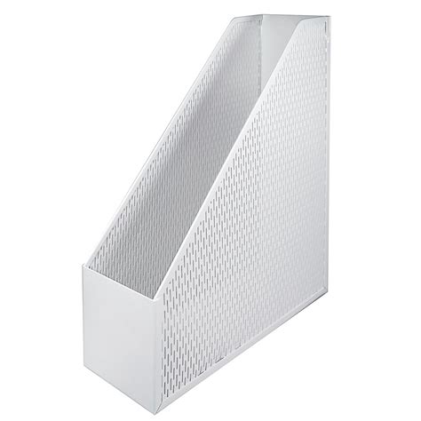 Artistic Urban Collection Punched Metal Magazine File, White ...