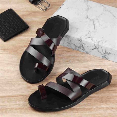 Buy Mochi Men Brown Casual Slippers Online | SKU: 16-870-12-40 – Mochi ...