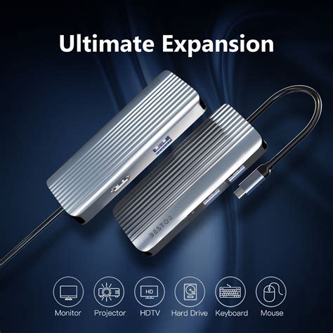 Bestor 6-in-1 Type C Hub | Enhance Your Connectivity with 4K HDMI Adapter