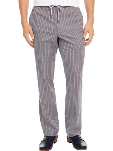 Tasso Elba Mens Pinstripe Drawstring Pants - Walmart.com