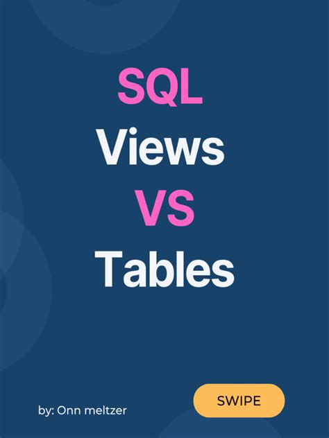 SQL Server Views Vs Tables 的图像结果
