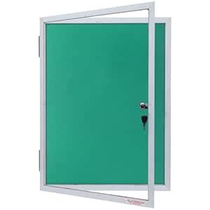 ALKOSIGN Platinum Series Textured Fabric Notice Board -Light Green (1.5 ...
