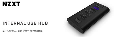 NZXT Internal USB Hub 3-4 Internal USB 2.0 Ports - 3M Dual Lock Tapes ...