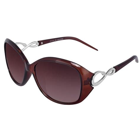 Buy Silver Kartz Unisex Oval Sunglass (wy058, Brown) at Amazon.in