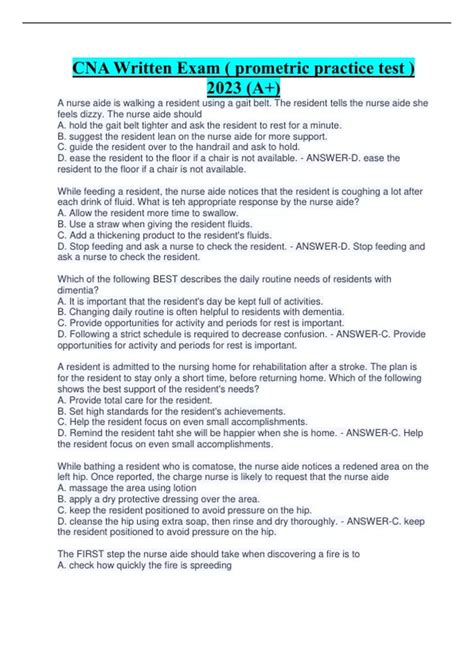 Prometric CNA Written Test 的图像结果