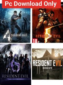 2Cap Resident Evil 4-5-6-7 Combo Pc Game Download (Offline only) No CD ...