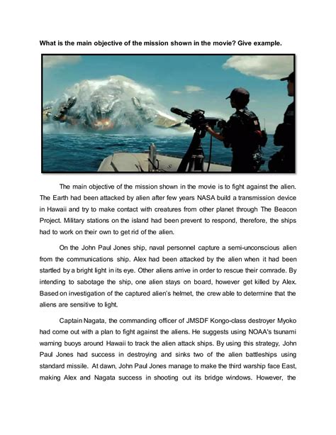 Leadership in Battleship Movie | DOCX