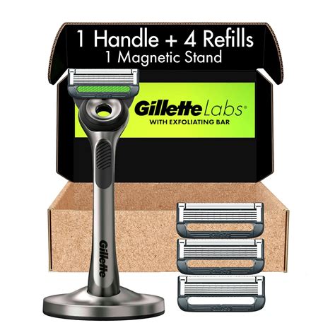 Gillette Mens Razor with Exfoliating Bar by GilletteLabs, Shaving Kit ...