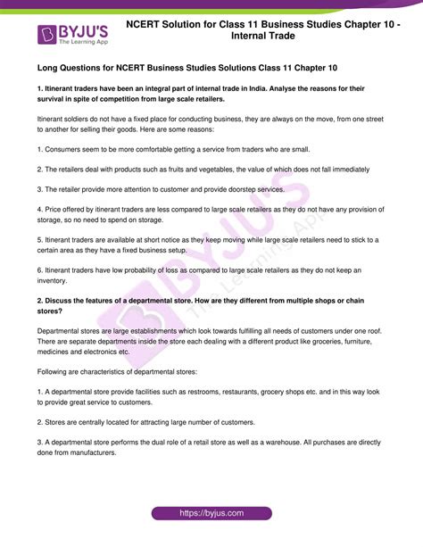 Internal Trade Class 11 Notes 的图像结果