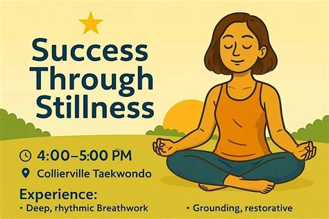 Success Through Stillness, Collierville Taekwondo, 1 March 2026 | AllEvents