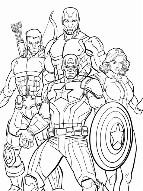 Avengers Coloring Sheets