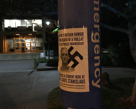 Turlock, CA: Poster Campaign Against Neo-Nazi Organizer at CSU ...
