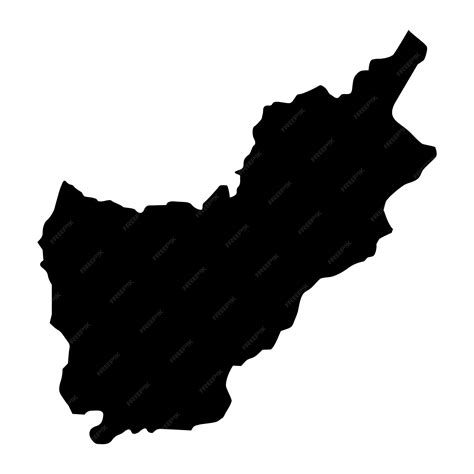 Premium Vector | Kunar province map administrative division of afghanistan