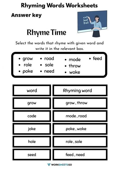 Rhyming Words With Go at Elijah Gary blog